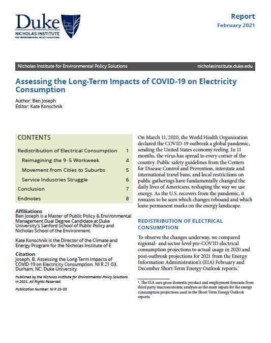 評估COVID-19電力消費的長期影響