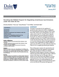 回顧NAAQS在《清潔空氣法》下調節溫室氣體排放的計劃