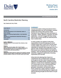北卡羅萊納的電力規劃