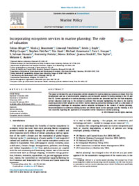 將生態係統服務納入海洋規劃:估值作用