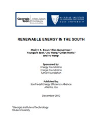 Renewable Energy in the South