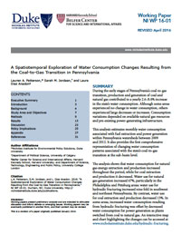 賓夕法尼亞州煤轉氣導致的用水量變化的時空探索